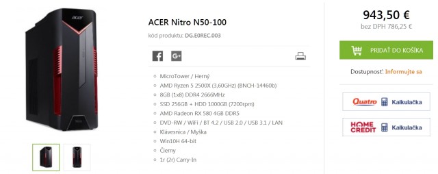 Acer NITRO 50-100