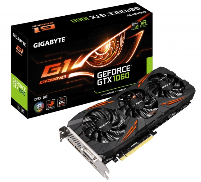 GIGABYTE GeForce GTX 1060 G1 Gaming D5X 6G