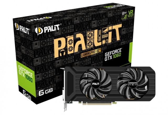 Palit GeForce GTX 1060 GamingPro OC+