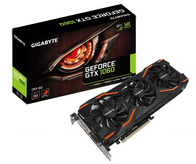 GIGABYTE GeForce GTX 1060 WINDFORCE OC D5X 6G