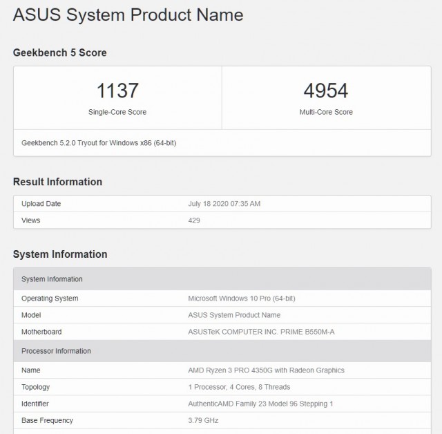 AMD Ryzen 3 PRO 4350G