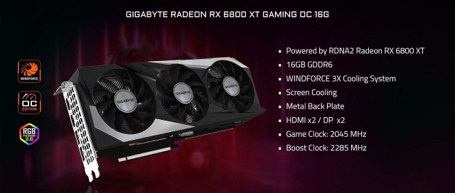 GIGABYTE Radeon RX 6800 XT