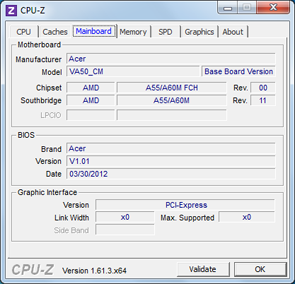 Acer Aspire V3-551 cpu-z mainboard