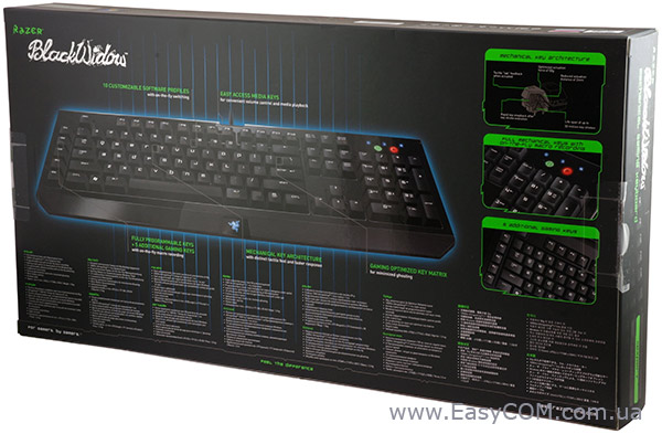 Razer BlackWidow box rear