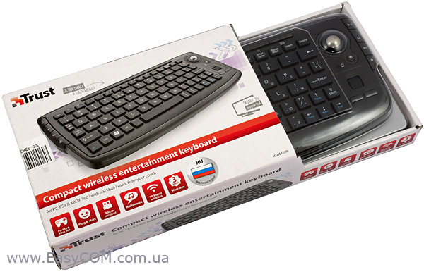 Огляд бездротової клавіатури Trust Compact Wireless Entertainment Keyboard  GECID.com.