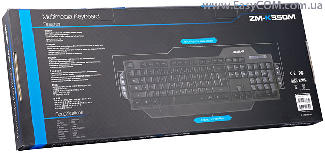 ZALMAN ZM-K200M ZM-K350M ZM-K400G