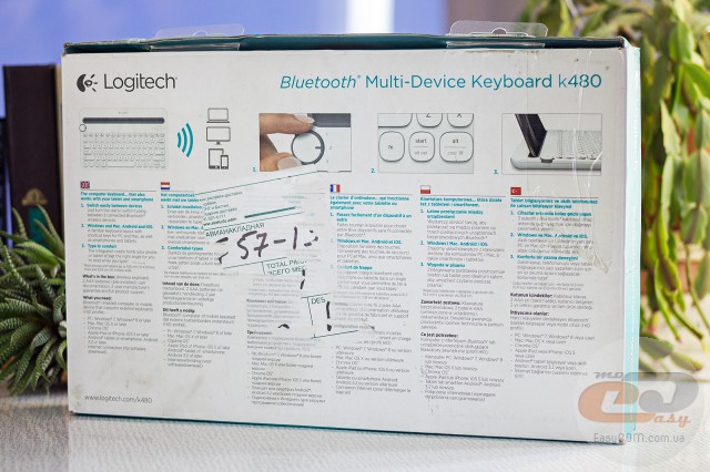 Logitech Bluetooth Multi-Device Keyboard К480