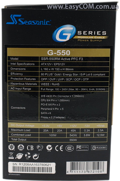 Seasonic G-550