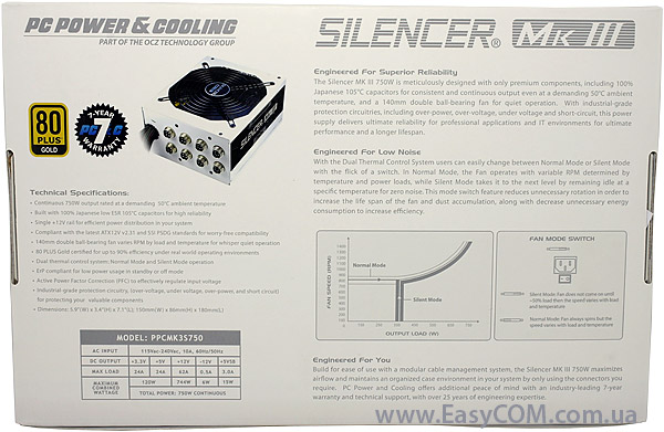 PC POWER & COOLING Silencer Mk III 750W