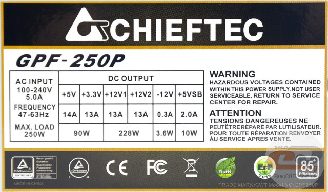 CHIEFTEC GPF-250P