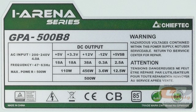 CHIEFTEC GPA-500B8