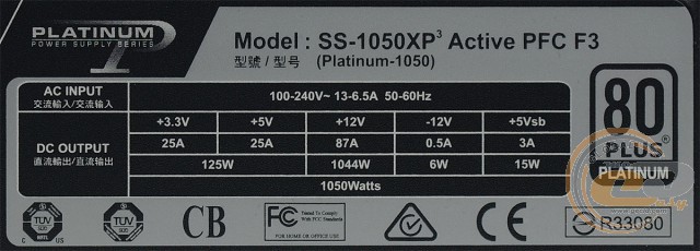 Seasonic Platinum 1050 SS-1050XP3