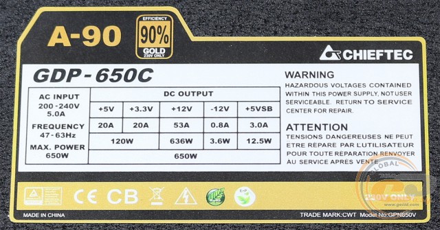 CHIEFTEC GDP-650C