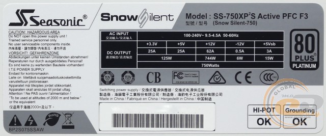 Seasonic Snow Silent 750 (Seasonic SS-750XP2S)
