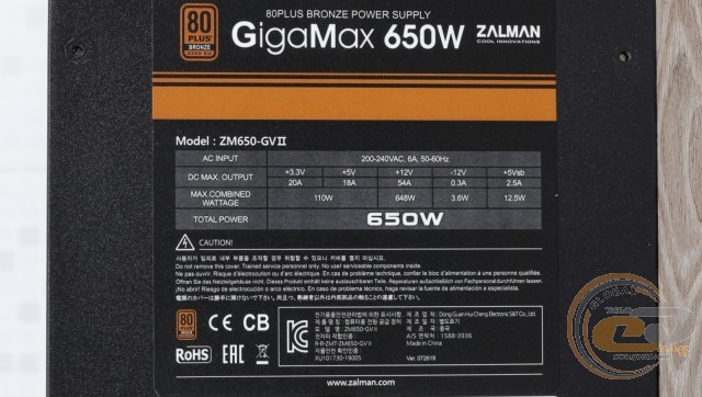 ZALMAN GigaMax 650W