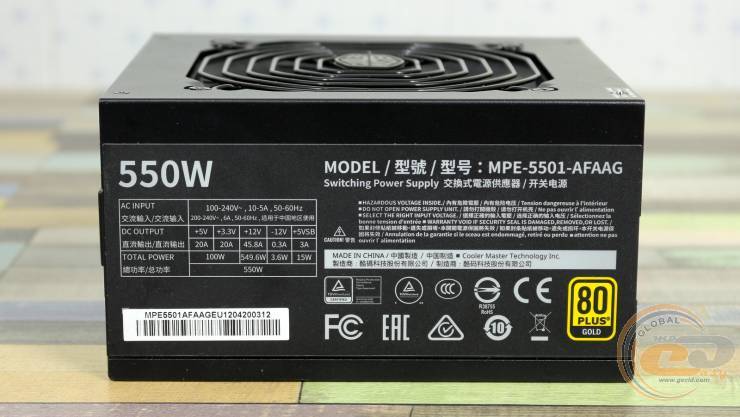 Cooler Master MWE Gold 550 – V2