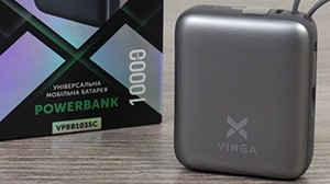 Огляд Vinga 10000 mAh 35W Display Cable (VPBB1035C): компактний павербанк для швидкого заряджання смартфона