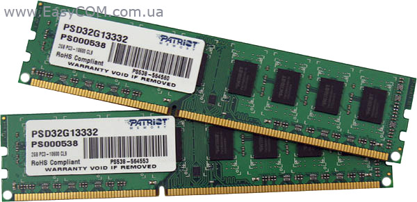 DDR3-1333 PATRIOT PSD32G13332 2 ГБ