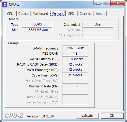DDR3-2400 G.Skill TridentX F3-2400C10D-16GTX  cpu-z