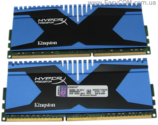 DDR3-2666 Kingston HyperX Predator KHX26C11T2K2/8X