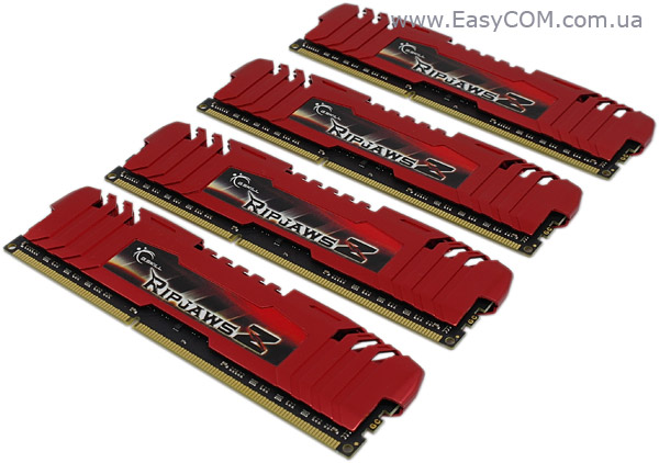 DDR3-1600 G.SKILL RipjawsZ F3-12800CL10Q-32GBZL