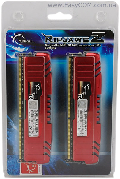 DDR3-1600 G.SKILL RipjawsZ F3-12800CL10Q-32GBZL