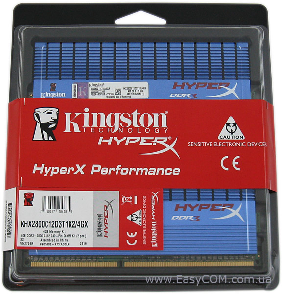 DDR3-2800 Kingston HyperX KHX2800C12D3T1K2/4GX