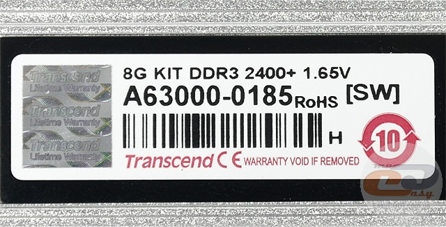 DDR3-2400 Transcend aXeRam TX2400KLN-8GK