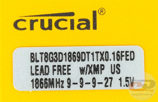 DDR3-1866 Crucial Ballistix Tactical BLT8G3D1869DT1TX0