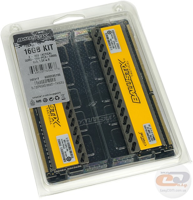 DDR3-1866 Crucial Ballistix Tactical BLT8G3D1869DT1TX0