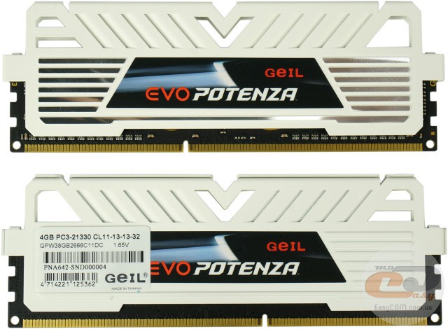 DDR3-2666 GeIL Frost White EVO POTENZA GPW38GB2666C11DC