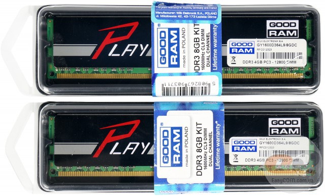 DDR3-1600 GOODRAM Play GY1600D364L9/8GDC