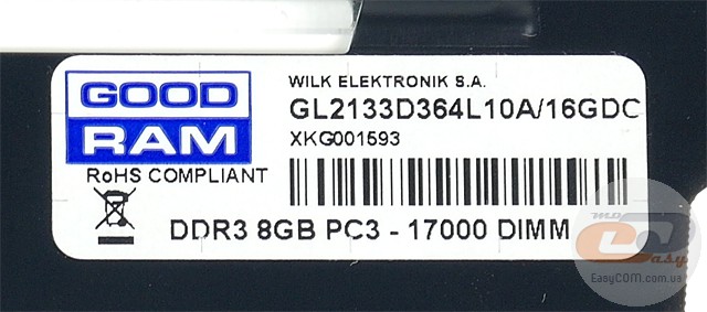 DDR3-2133 GOODRAM LEDLIGHT GL2133D364L10A/16GDC