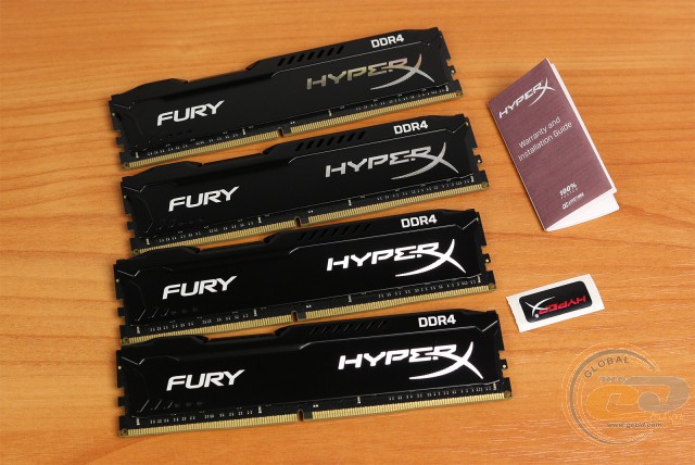 DDR4-2400 Kingston HyperX FURY HX424C15FBK4/32