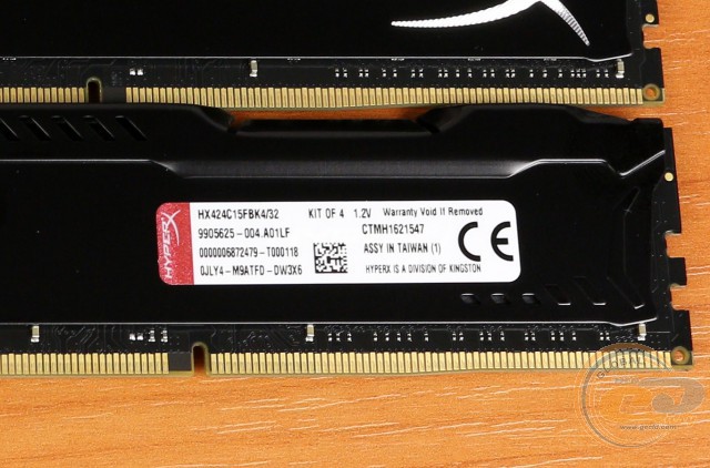 DDR4-2400 Kingston HyperX FURY HX424C15FBK4/32