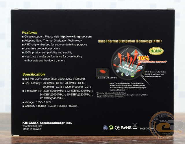 KINGMAX DDR4-3200 Nano Gaming RAM