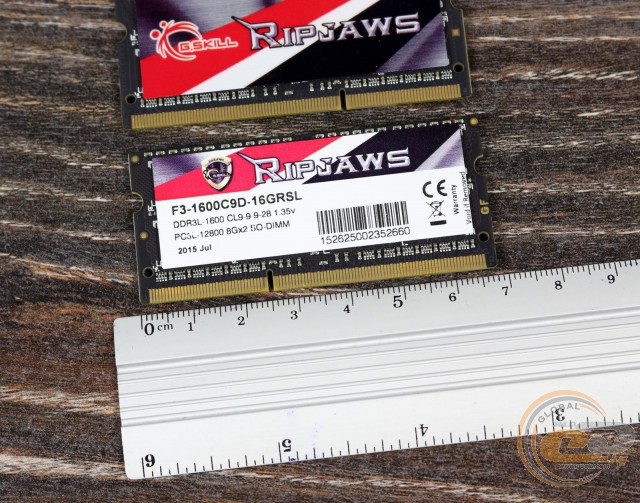 DDR3L-1600 G.Skill Ripjaws F3-1600C9D-16GRSL