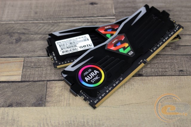 DDR4-2666 GeIL SUPER LUCE RGB GLS416GB2666C16ADC