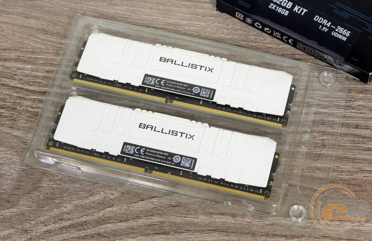 DDR4-2666 Crucial Ballistix White