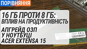 16GB vs 8GB: Вплив на продуктивність у 2024. Апгрейд ОЗП у ноутбуці Acer Extensa 15.