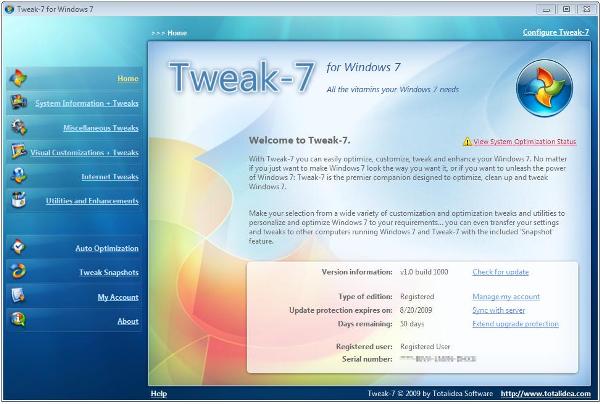 Tweak-7 1.0 Build 1100