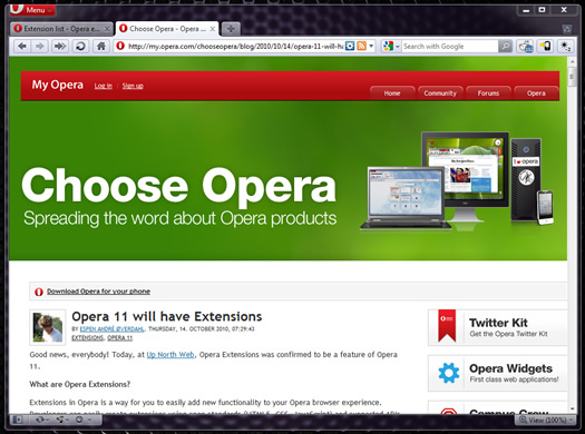 Opera 11.10 Build 2092 Final