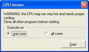 CPU heater