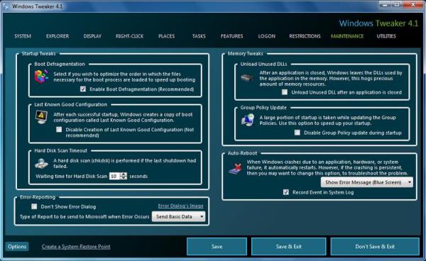Windows Tweaker