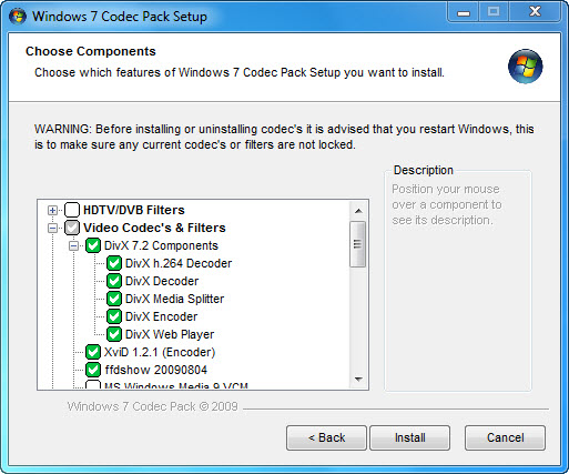 Windows 7 Codec Pack 