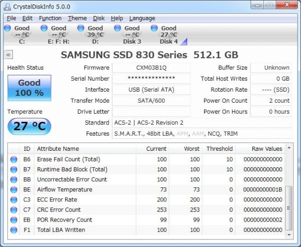 CrystalDiskInfo 5.0.5