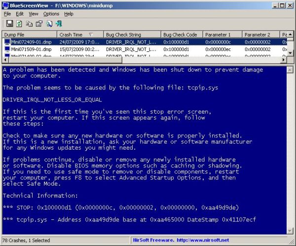BlueScreenView 1.46 