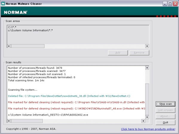 Norman Malware Cleaner 2.05.06 