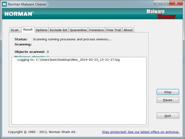 Norman Malware Cleaner