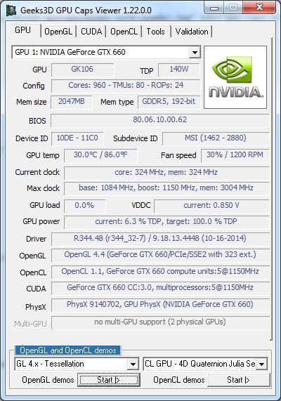 GPU Caps Viewer